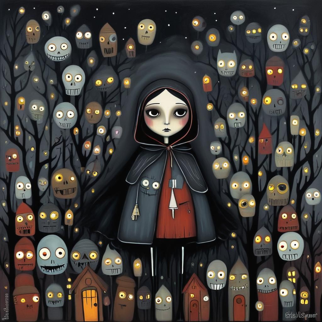 Grimdark Folk Art Composition