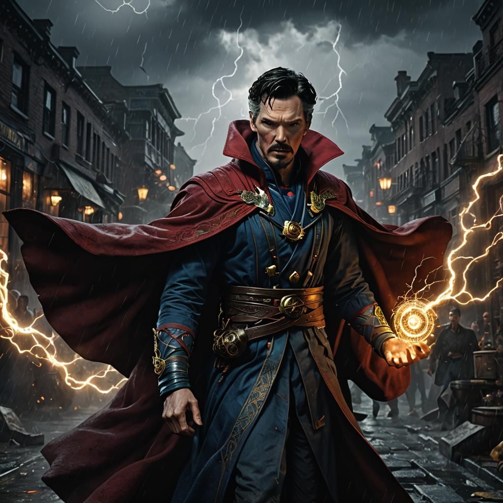 Doctor Strange in a Dark and Gloomy Storm