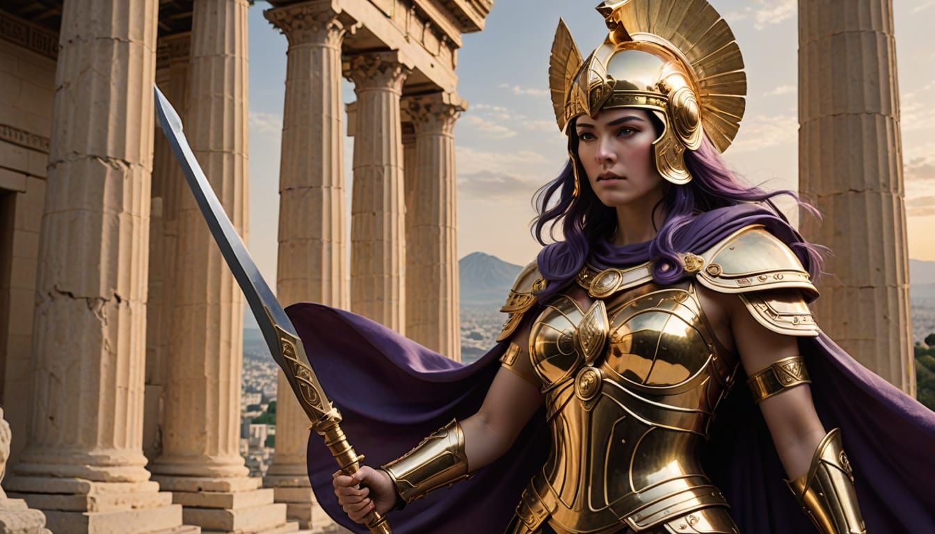 Wisdom Incarnate in Golden Armor