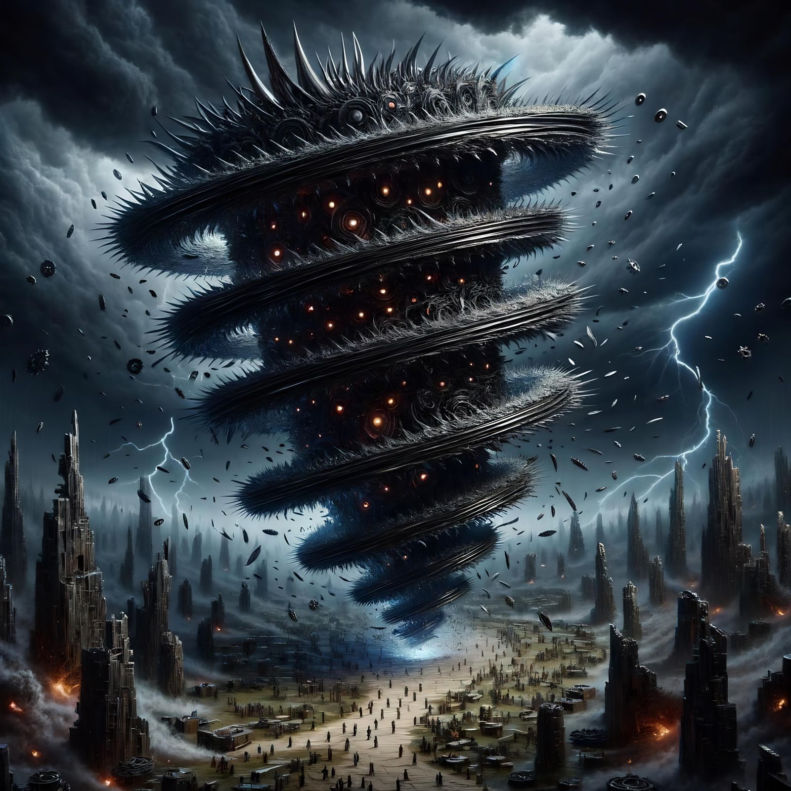 Shredstorm: Animated Blade Construct on a Battlefield