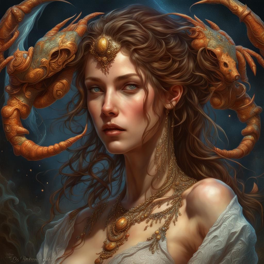 Magical Scorpio: Hyperrealistic Digital Art
