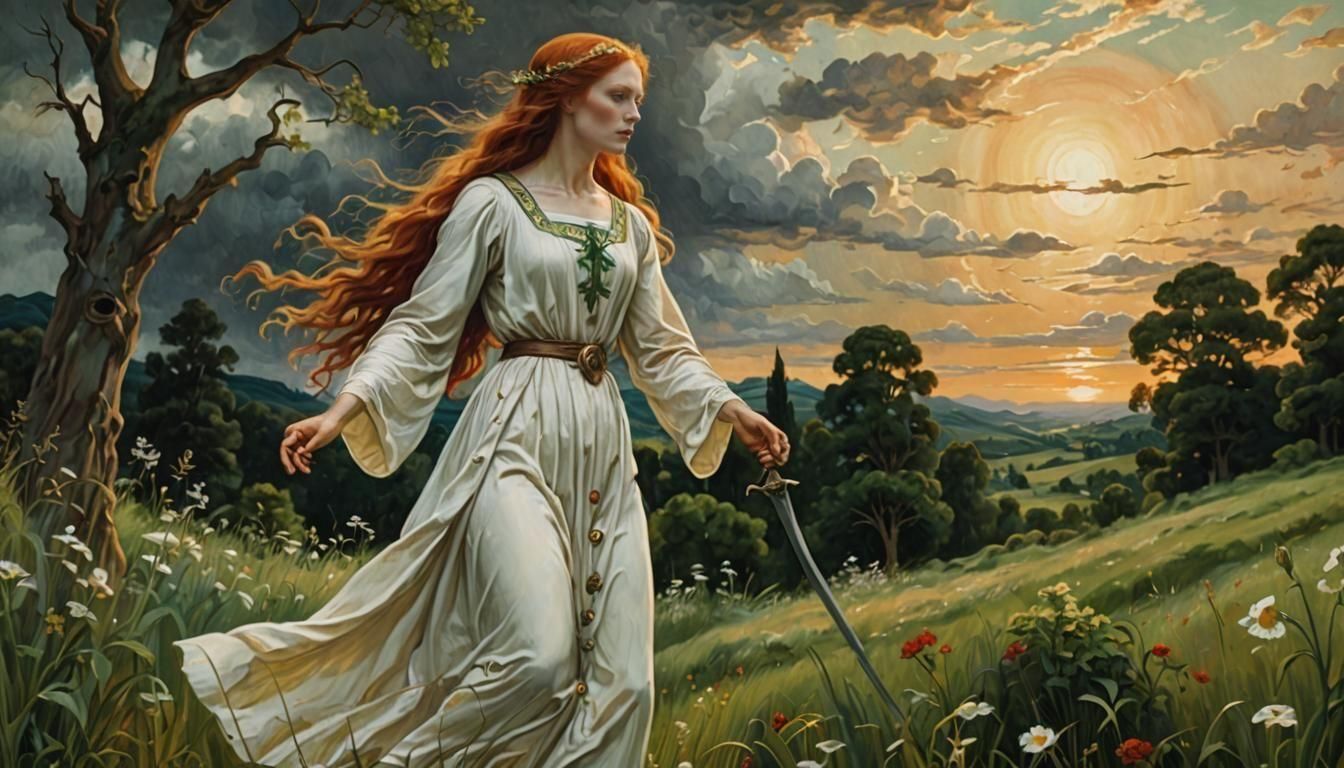 Lady Midday - demon in Slavic mythology.