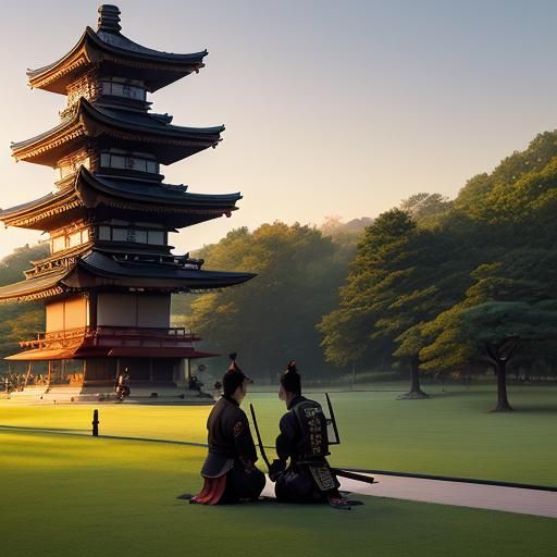 Samurai Dawn Duel with Steampunk Engine