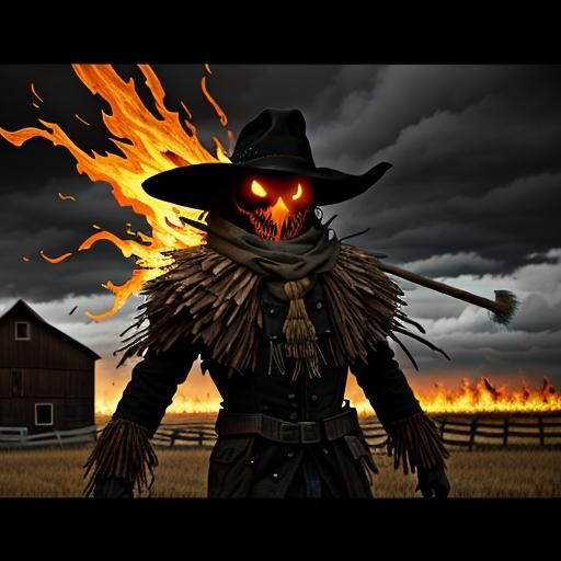 Surreal Scarecrow Summons an Army of Fire