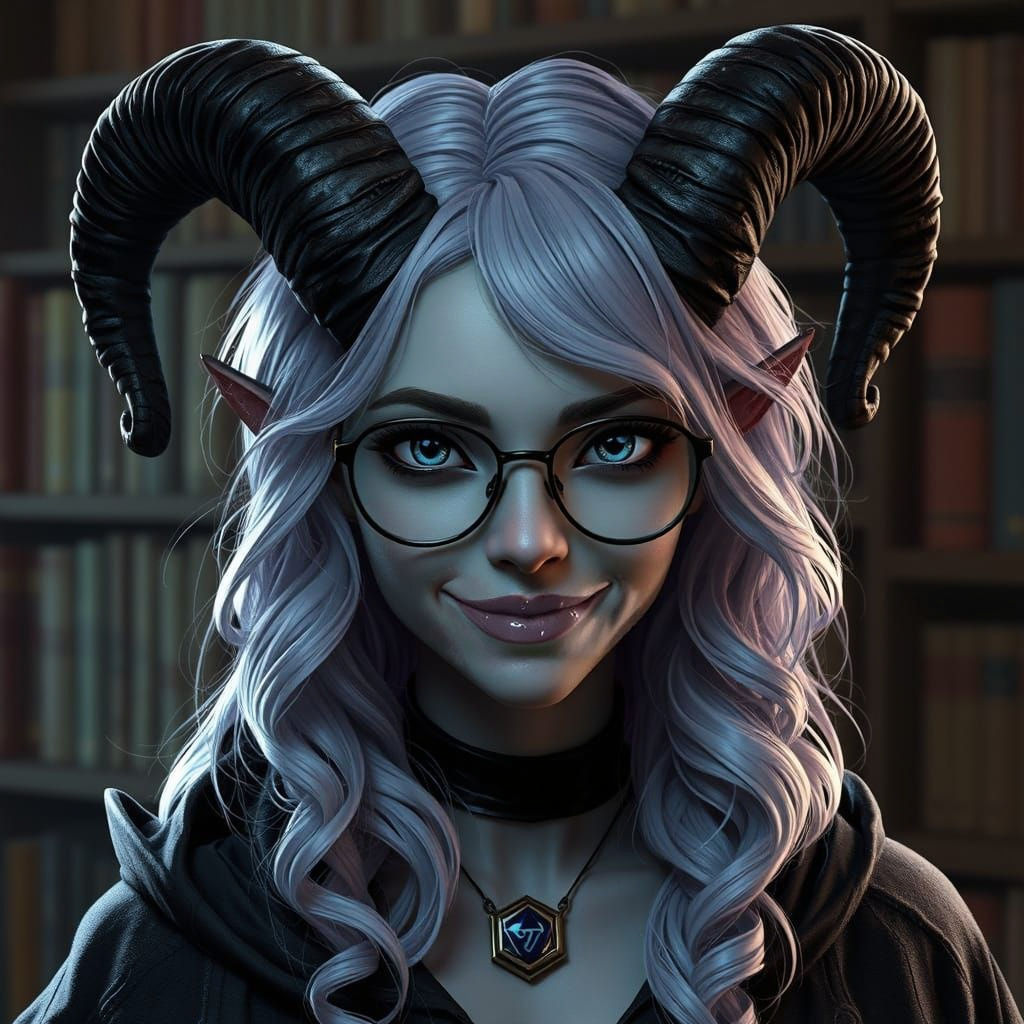 Ethereal Warlock in Shimmering Lilac Locks