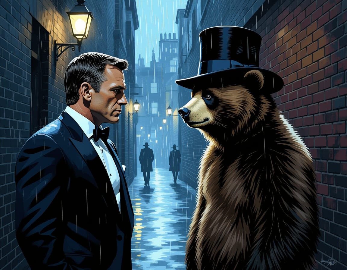 James Bond Faces Paddington in Gritty London Alley