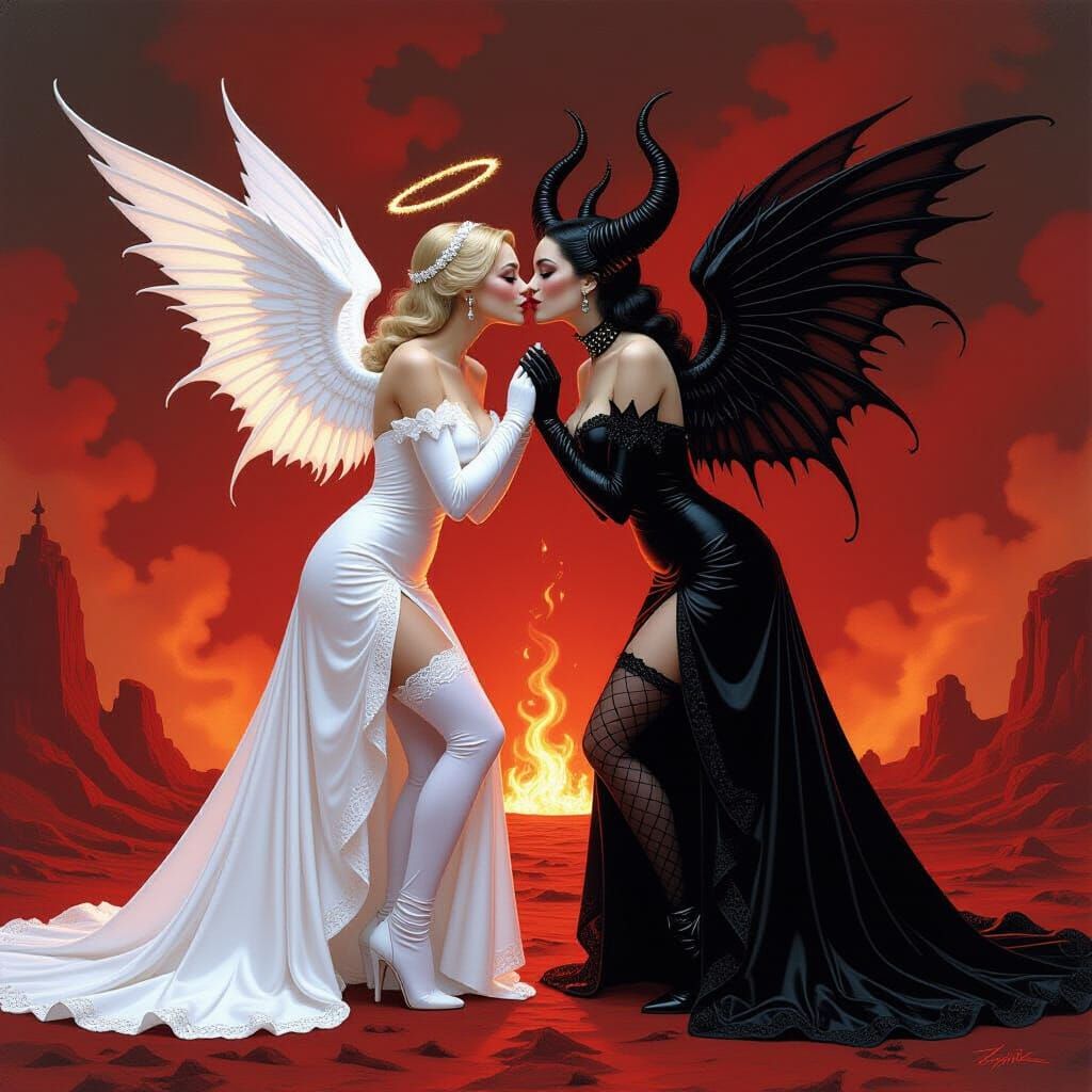 Angelic Kiss in Hell: A Dark Fantasy