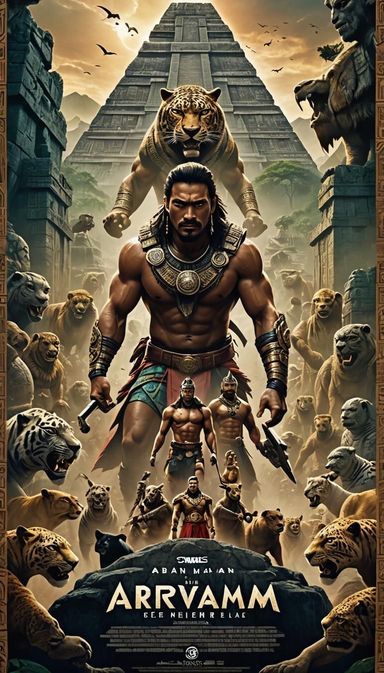Mayan Superhero Movie Poster: The Arrival of Balam