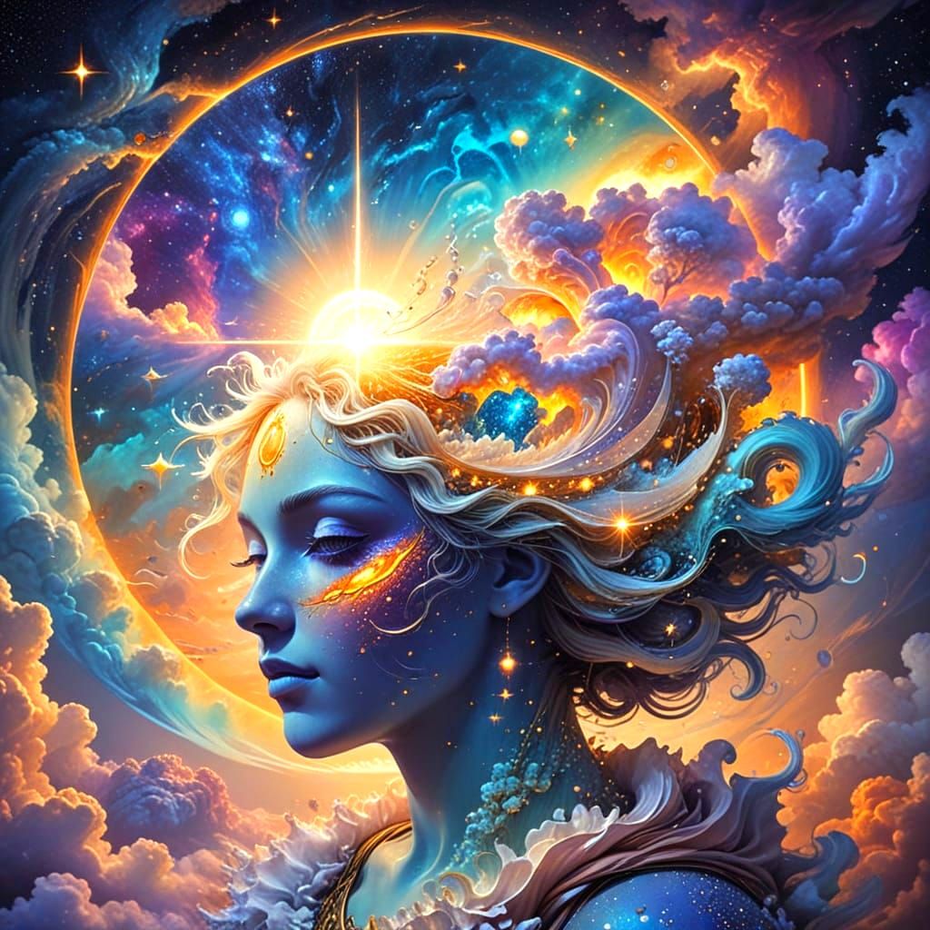 Heavenly Bodhisattva Radiates Divine Enlightenment