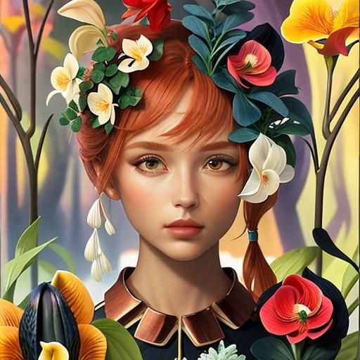 Colorful Lilies, Orchids, and Faces in High Resolution