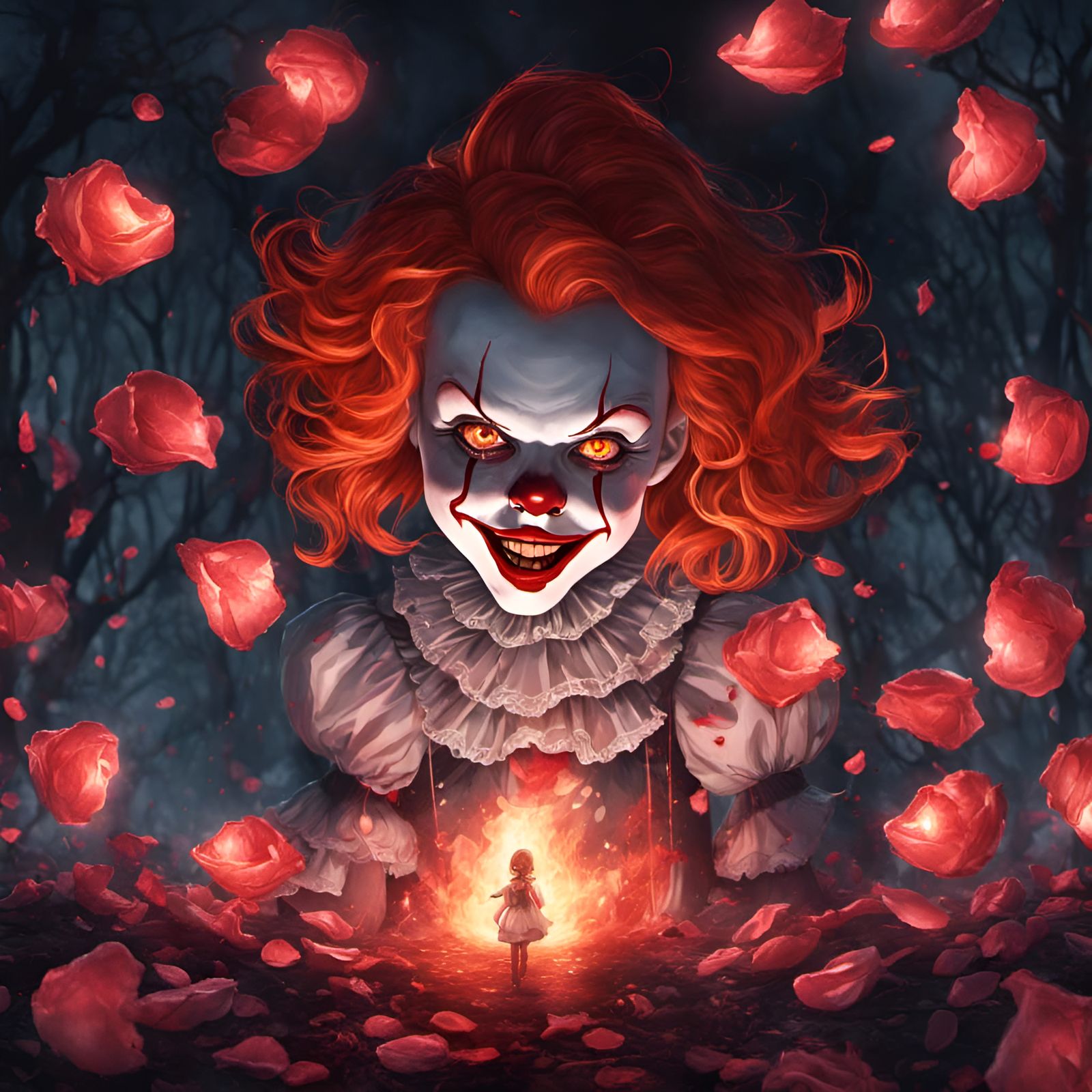 young pennywise crossover alice in wonderland