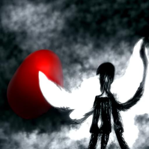 Infernal Angel: Man in Burning Hellscape