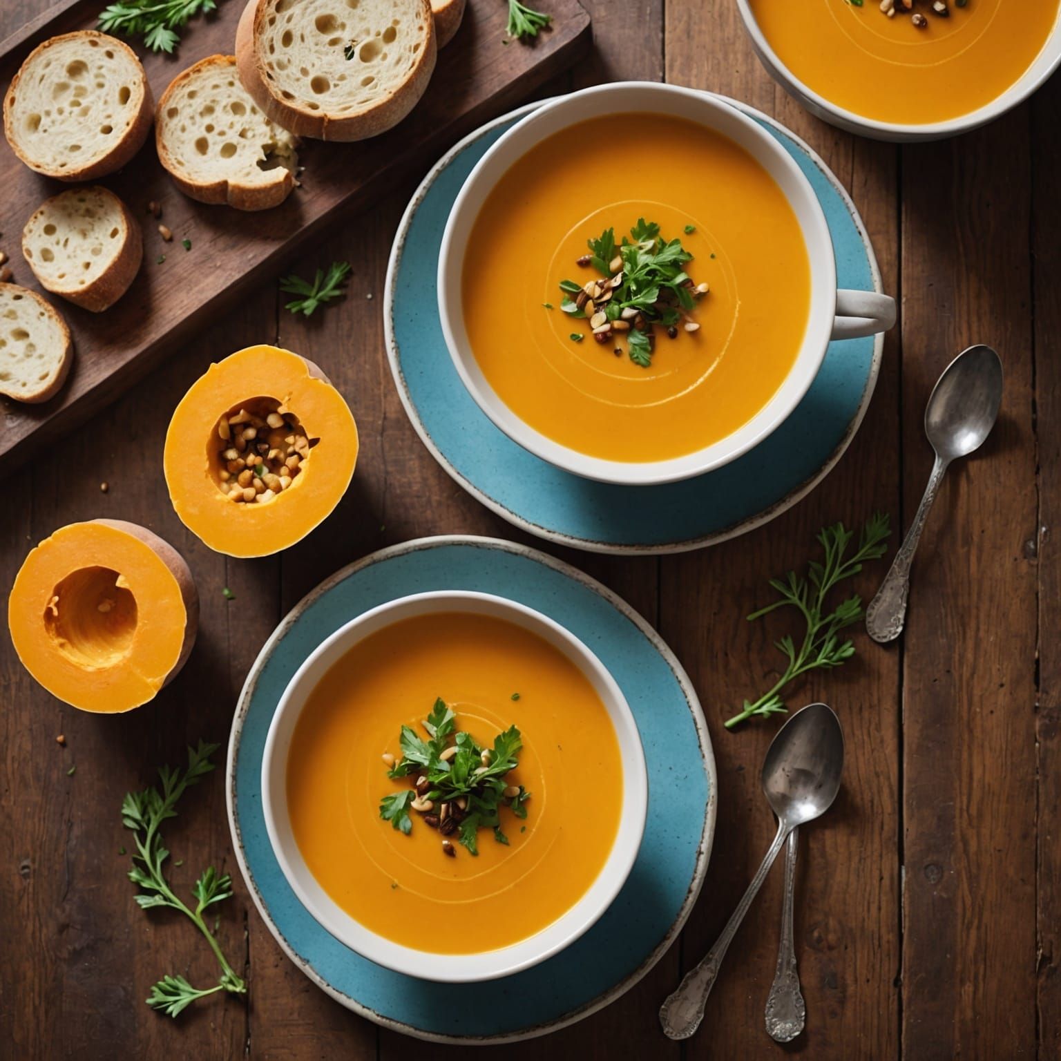 Butternut Squash Soup Still Life