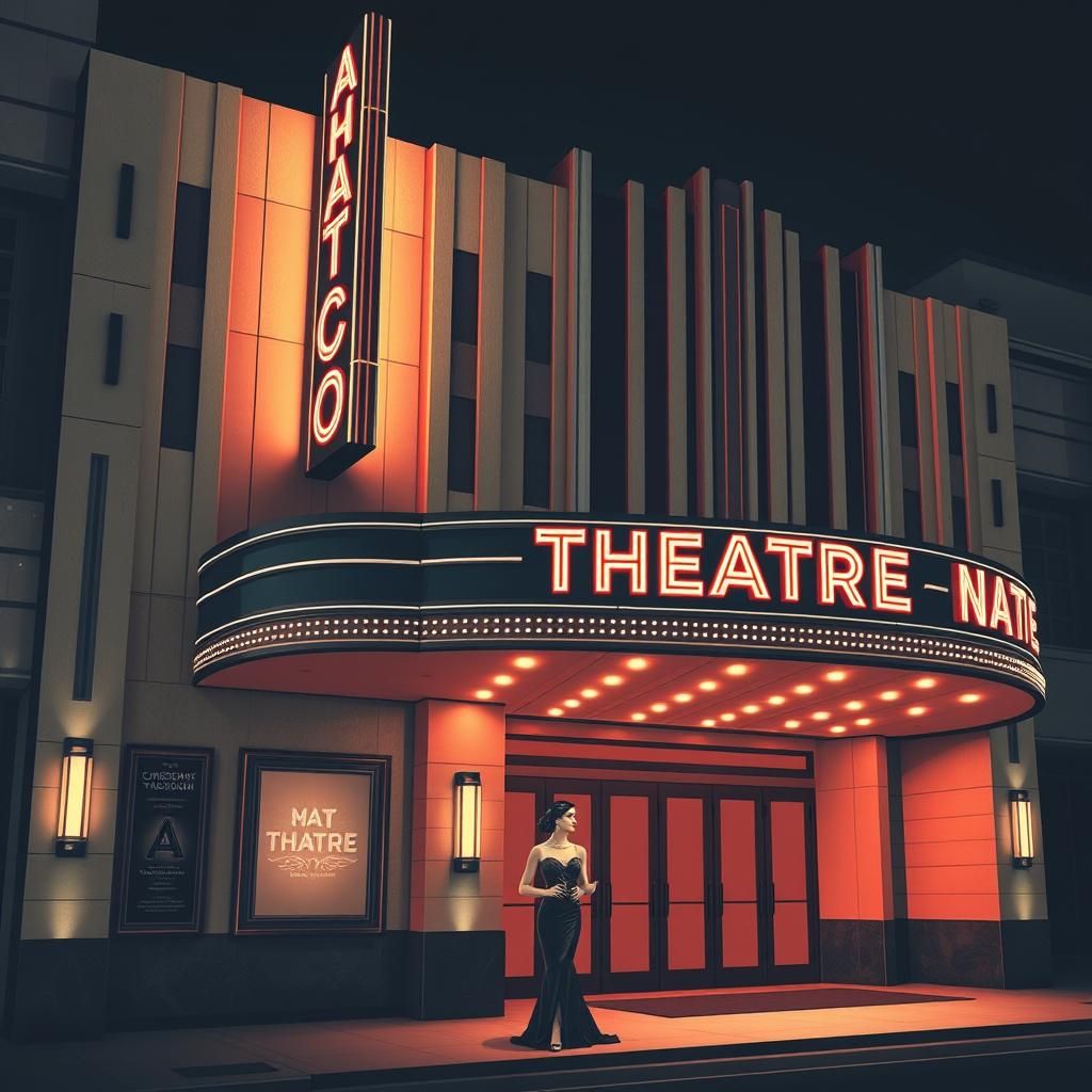 Elegant Art Deco Theater Poster Design