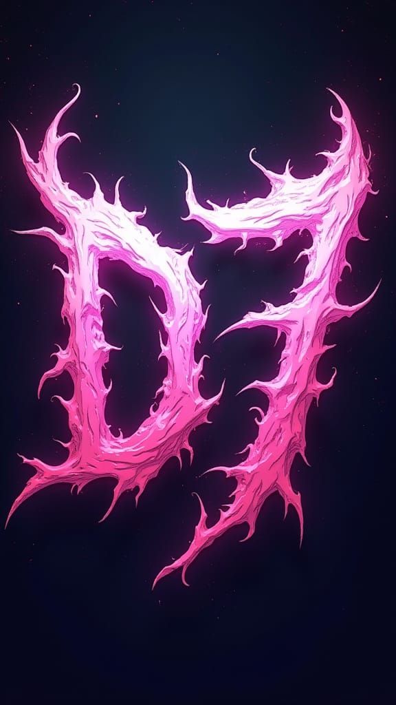 D07 Logo with Soul Effects in Manga Anime Style