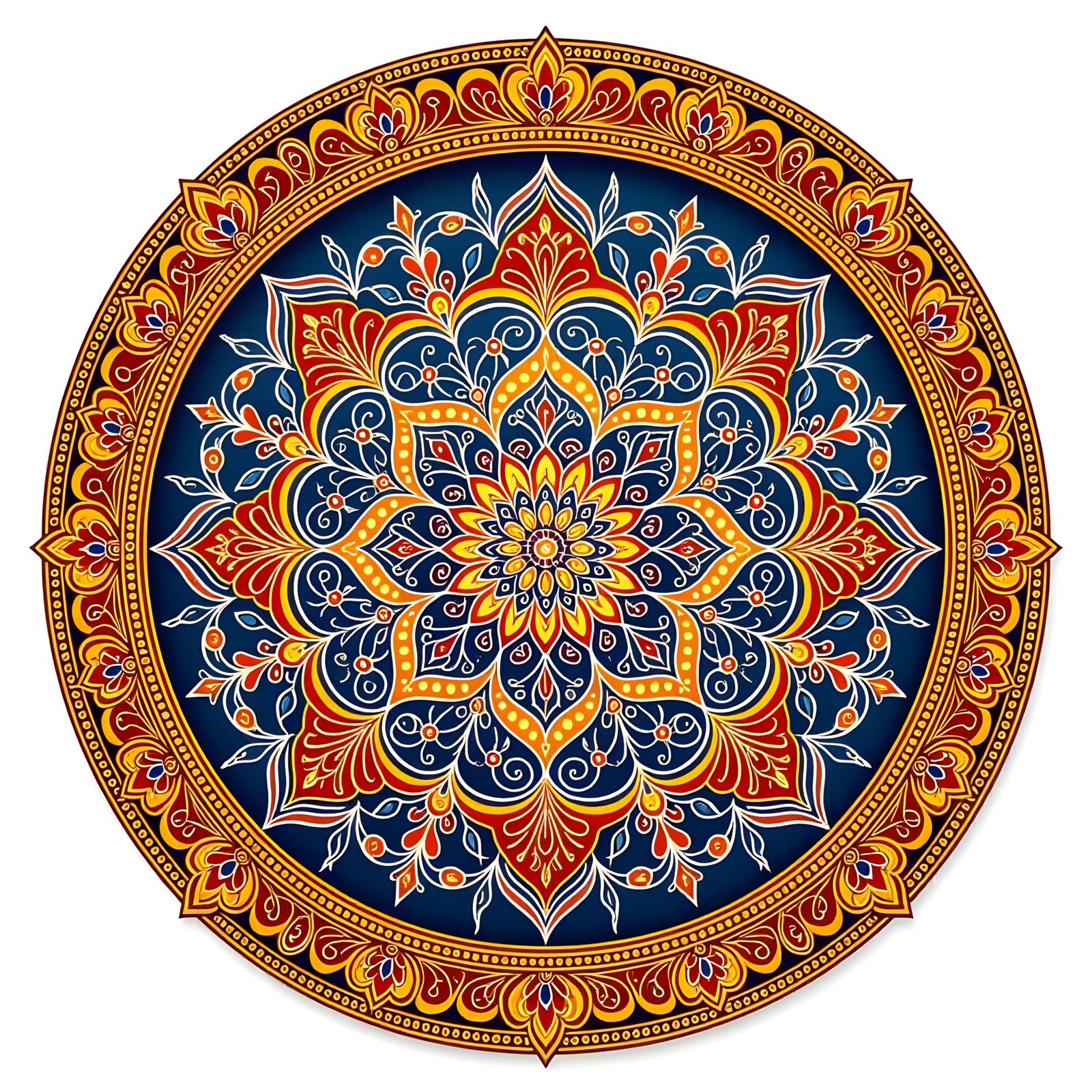Luxury Round Rangoli Design