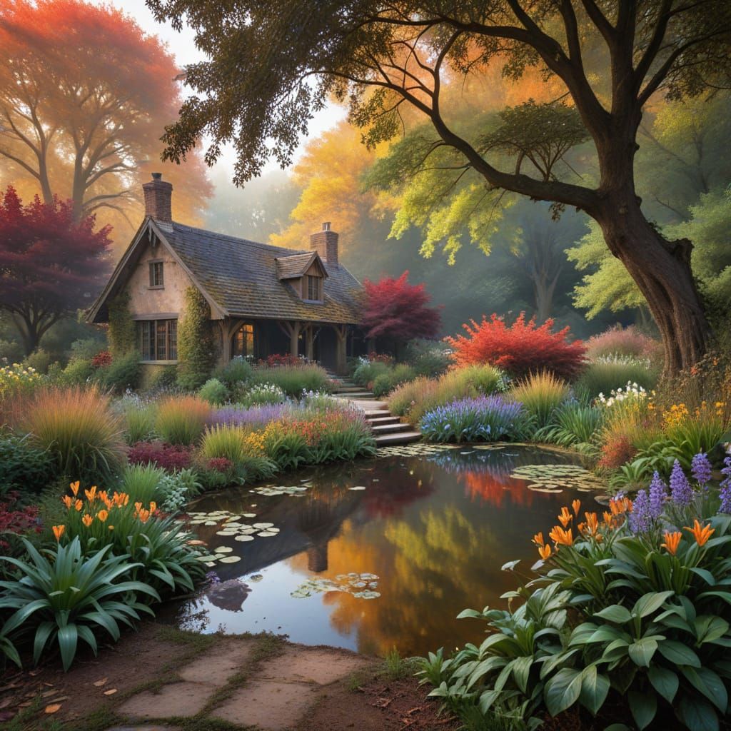 Autumnal Mystique in a Tudor Woodscape