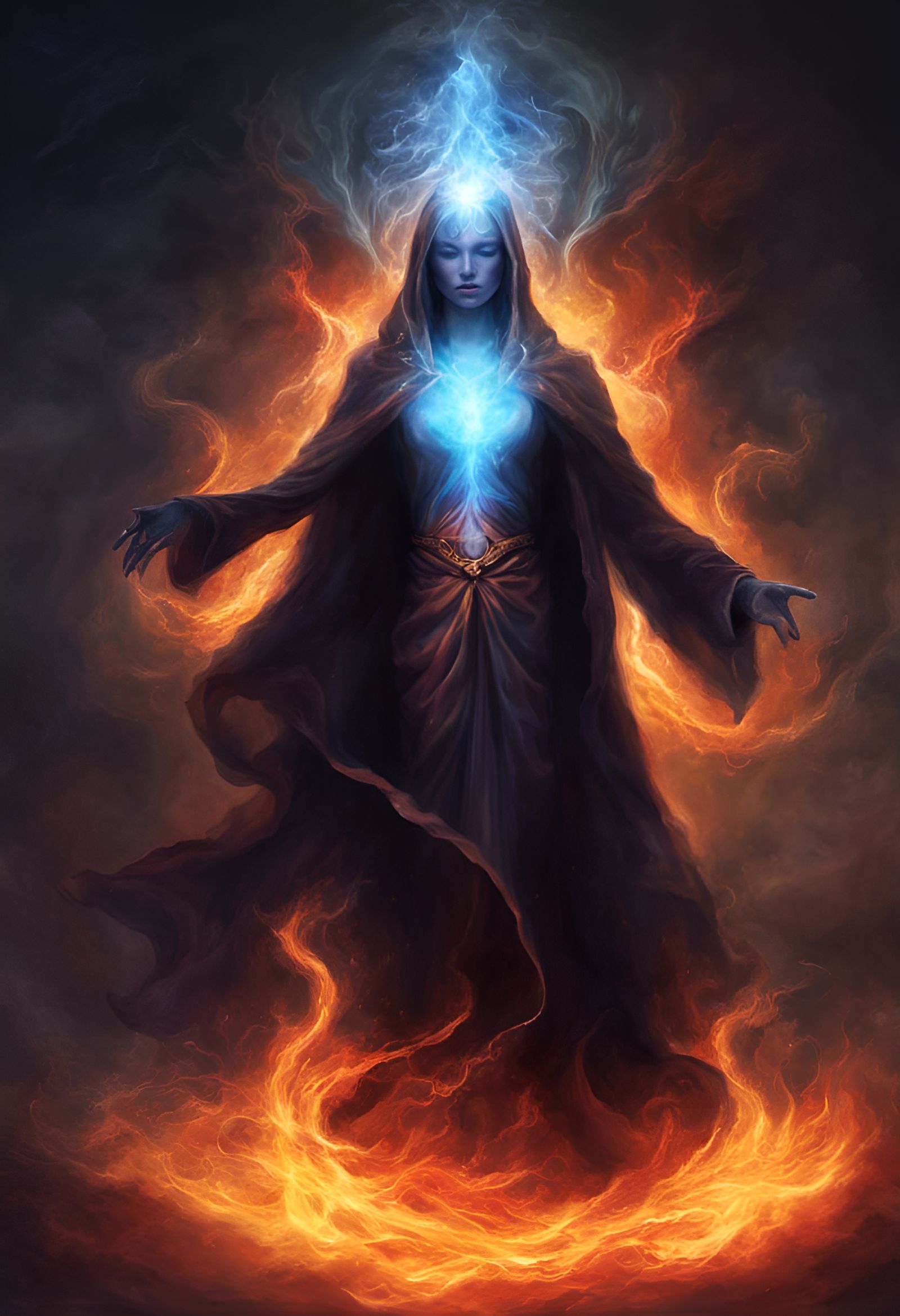 Magical Fire Aura Emanation