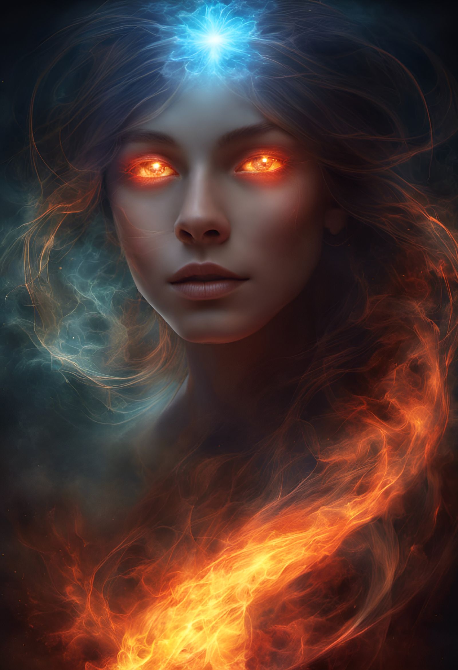 Ethereal Magic Emanations: A Colorful Aura