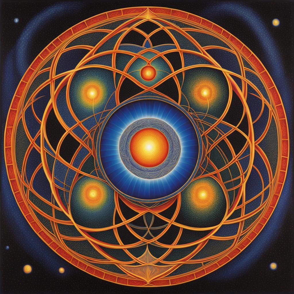 Geometric Carmina Burana in Cubist Art Deco Style