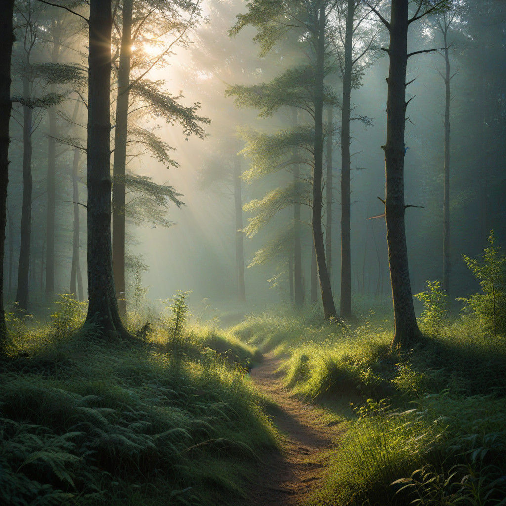 Nature's Tranquil Evening Glow