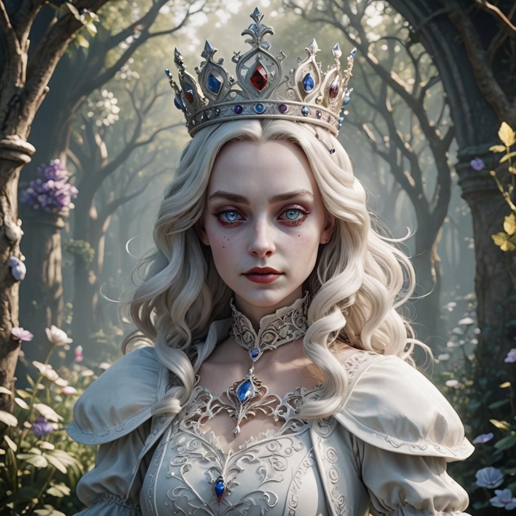 Alice in Wonderland's White Queen in 3D