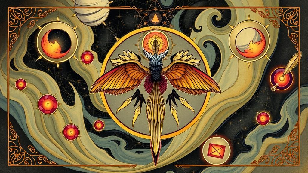 Mystical Iris Casting an Occult Spell