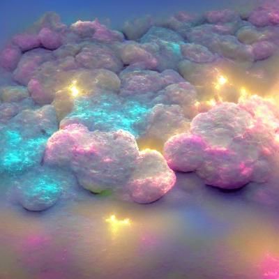 Pastel Neon Cloudscape in 8k Resolution
