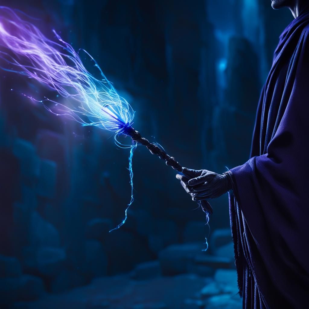 Ethereal Fantasy Wand, Blazing with Magical Energy