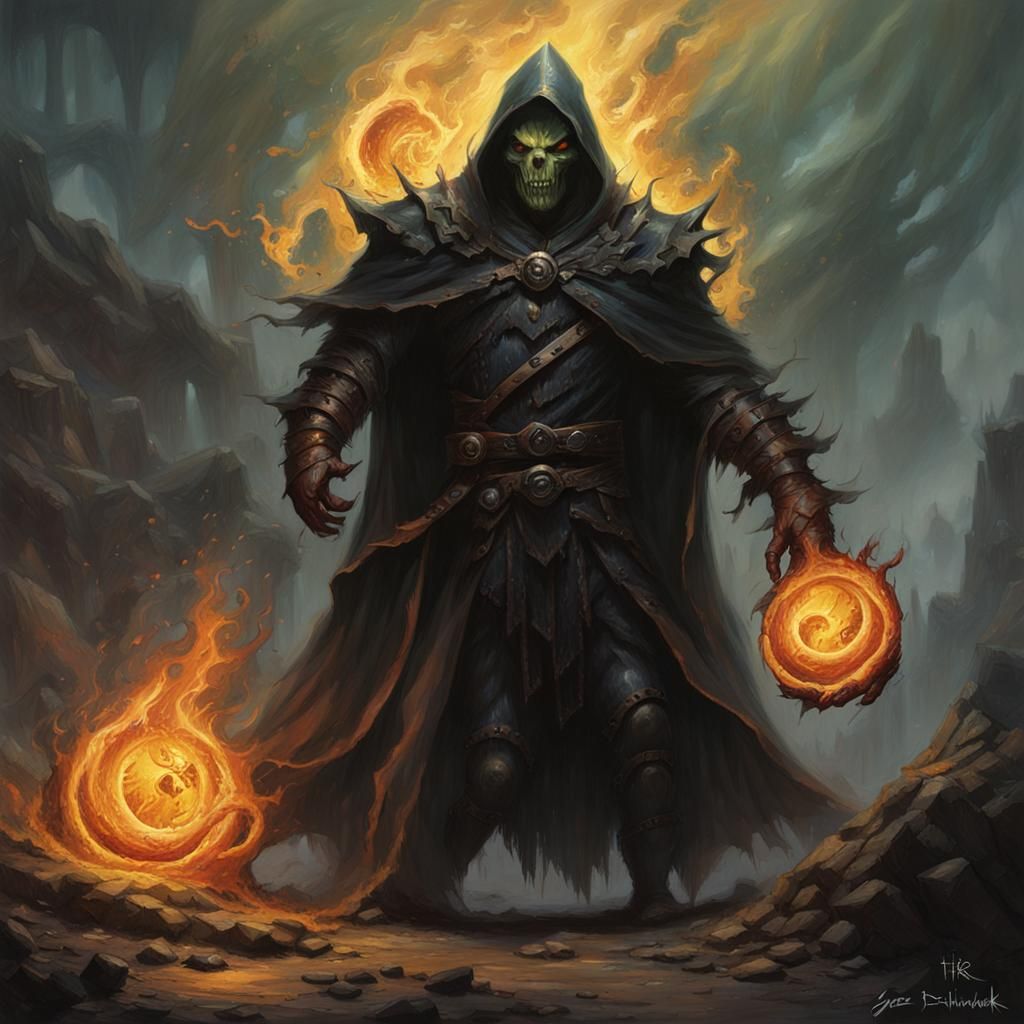 Sinister Elemental Magic Art
