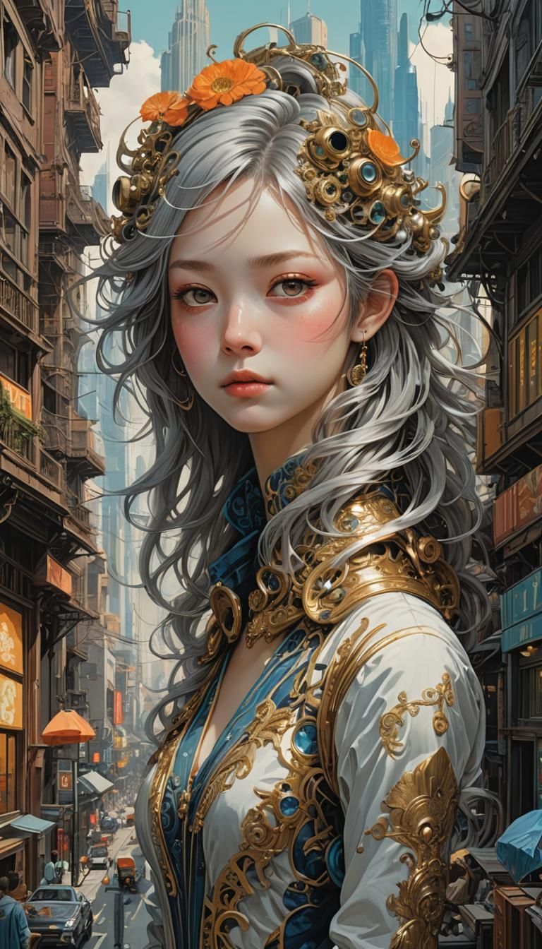 New woman in old city