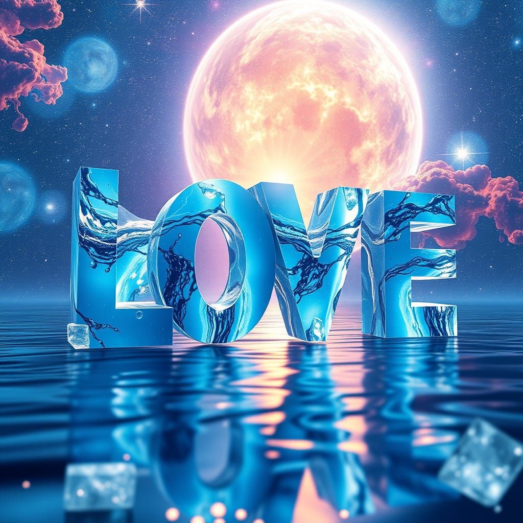 Cosmic LOVE Letter in Water and Ice