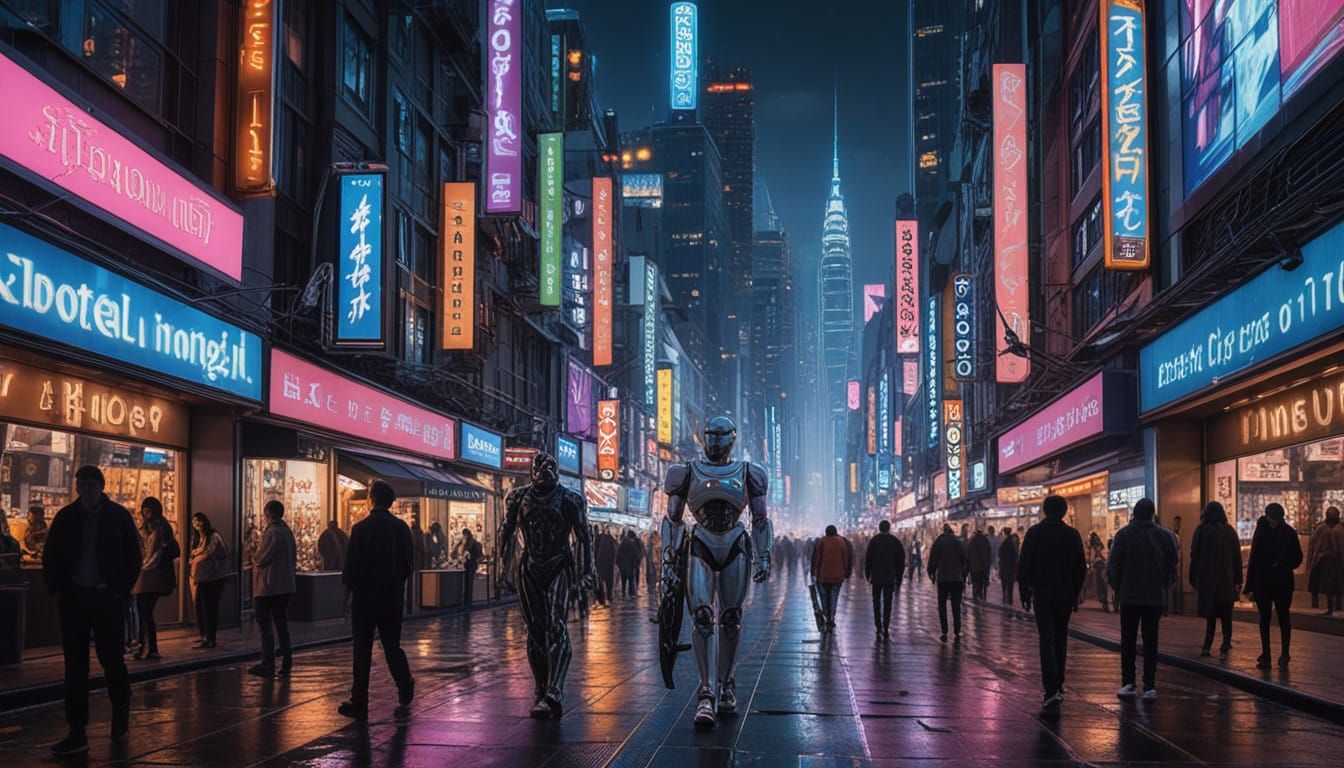 Electric Dreams in a Futuristic Metropolis