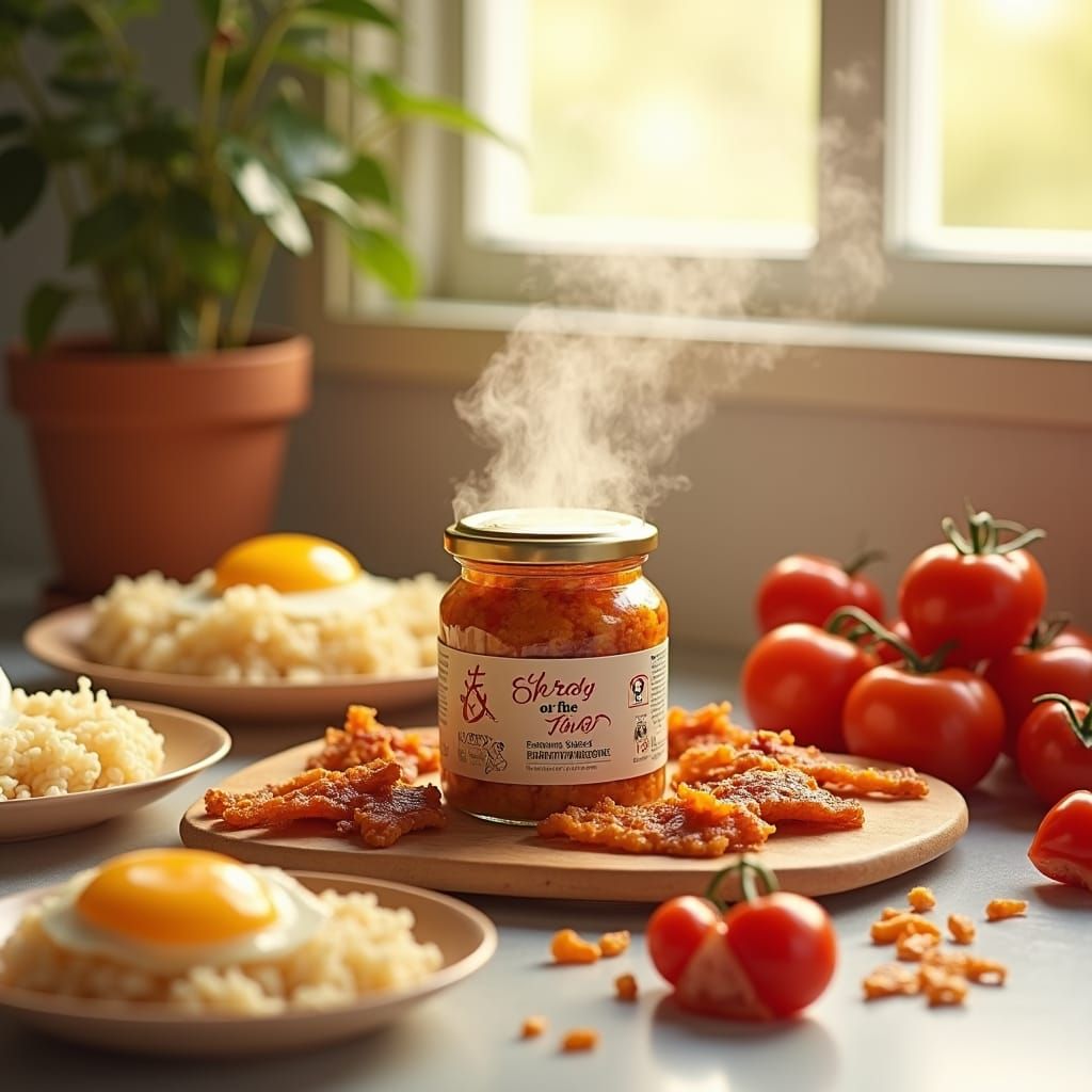 Gourmet Tuyo Flat-Lay Still Life