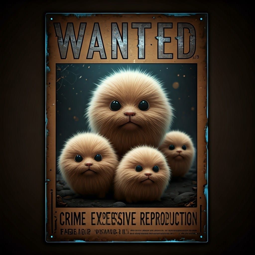 Cyberpunk Wanted Poster: The Tribble Threat