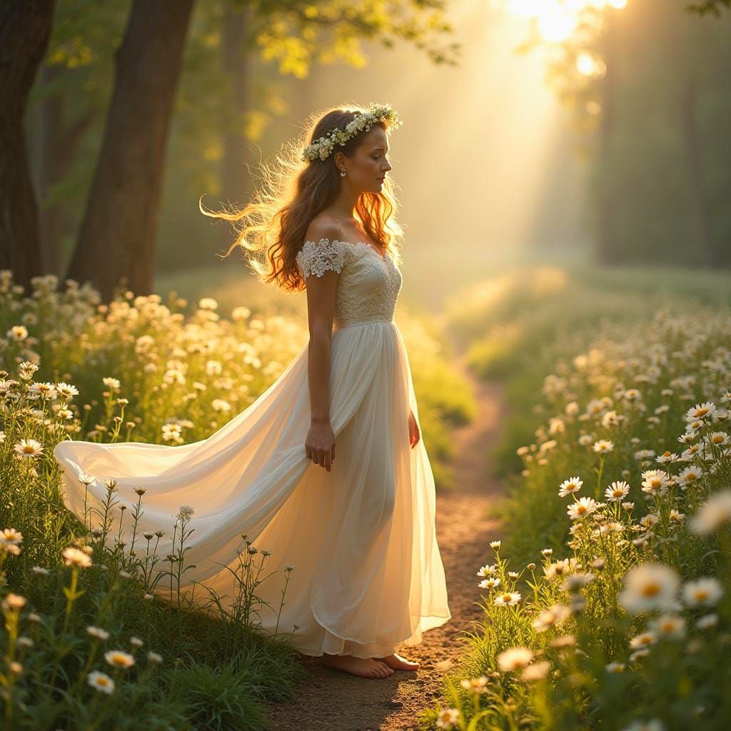 Romantic Portrait: An Eternal Summer's Beauty