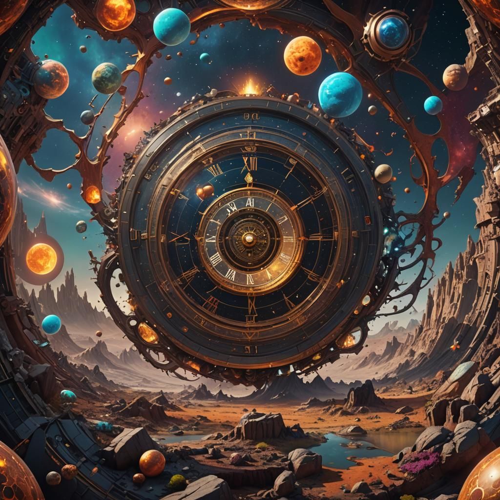 The elliptic nosurreal cosmic time on earth