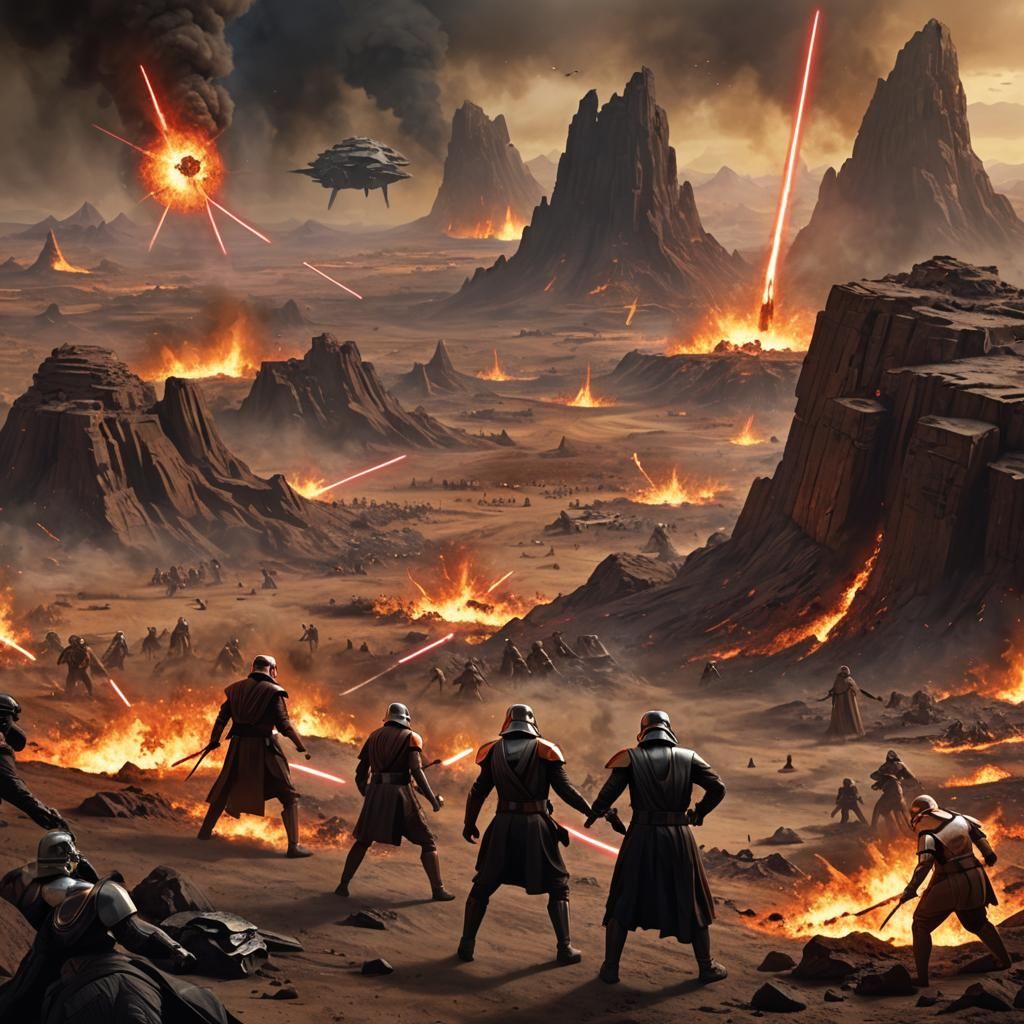 Realistic Star Wars Battle of Mustafar