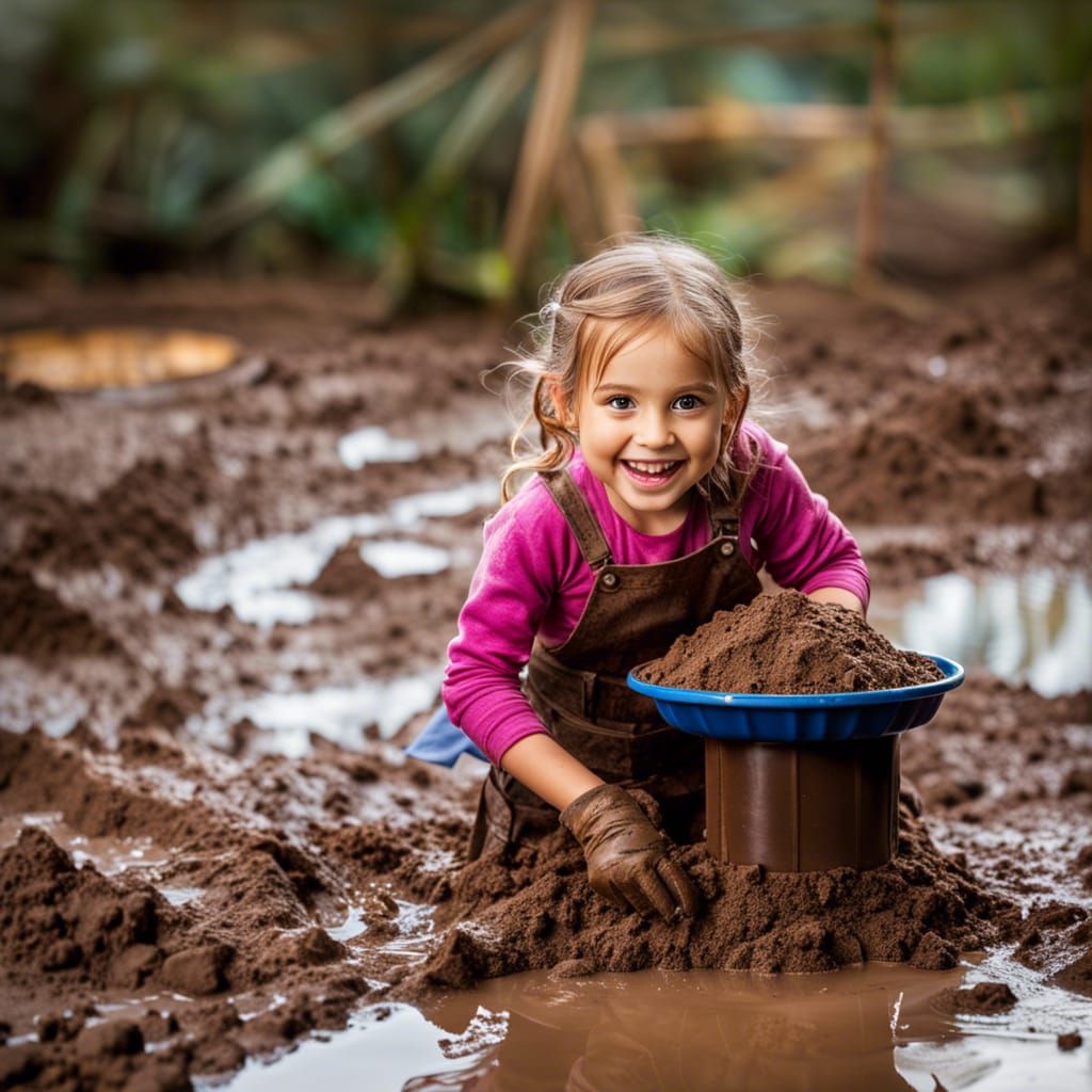 The Happy Mud Pie Maker