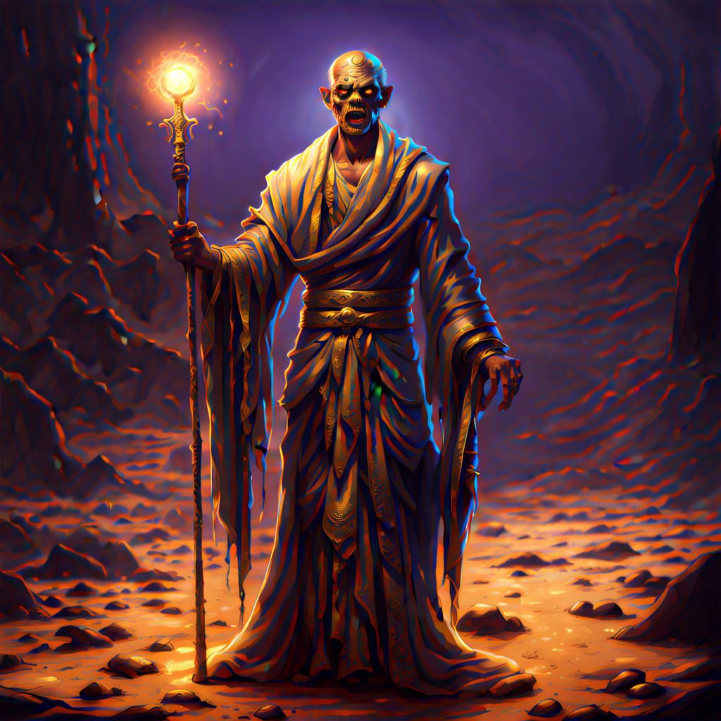 Vetala Zombie in Dark Fantasy Style