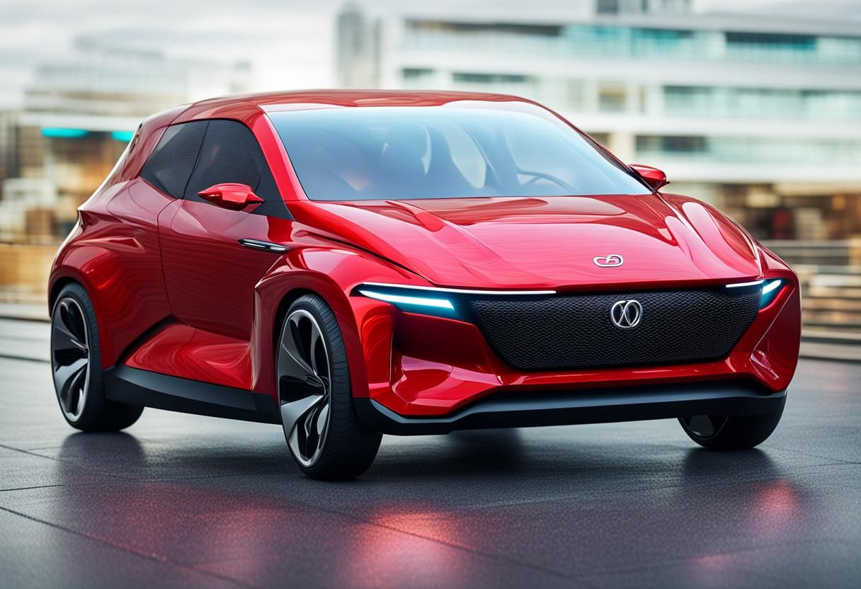 Futuristic 2028 Vortex Electric Hatchback Concept