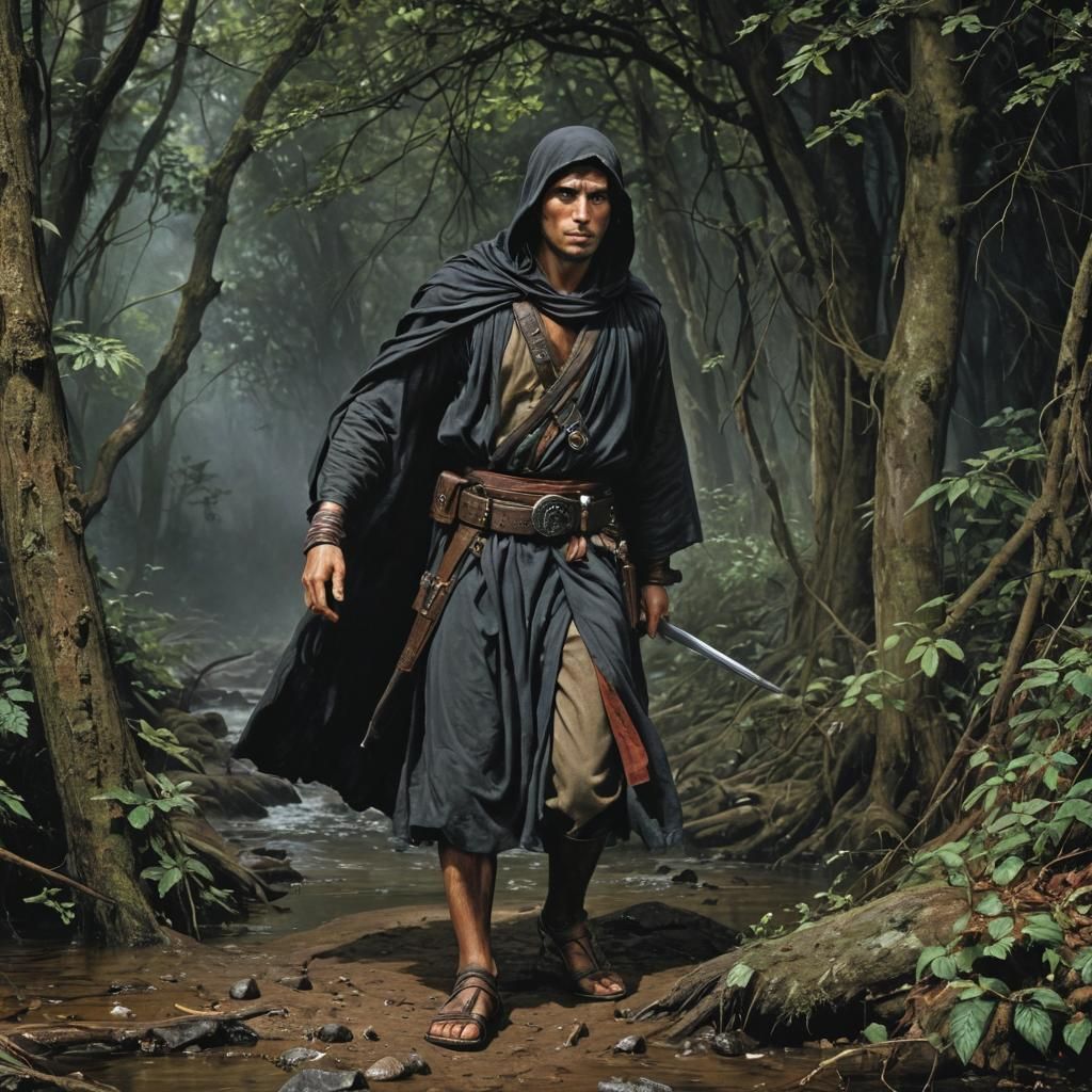 Grimdark Landscape in Atmospheric Style