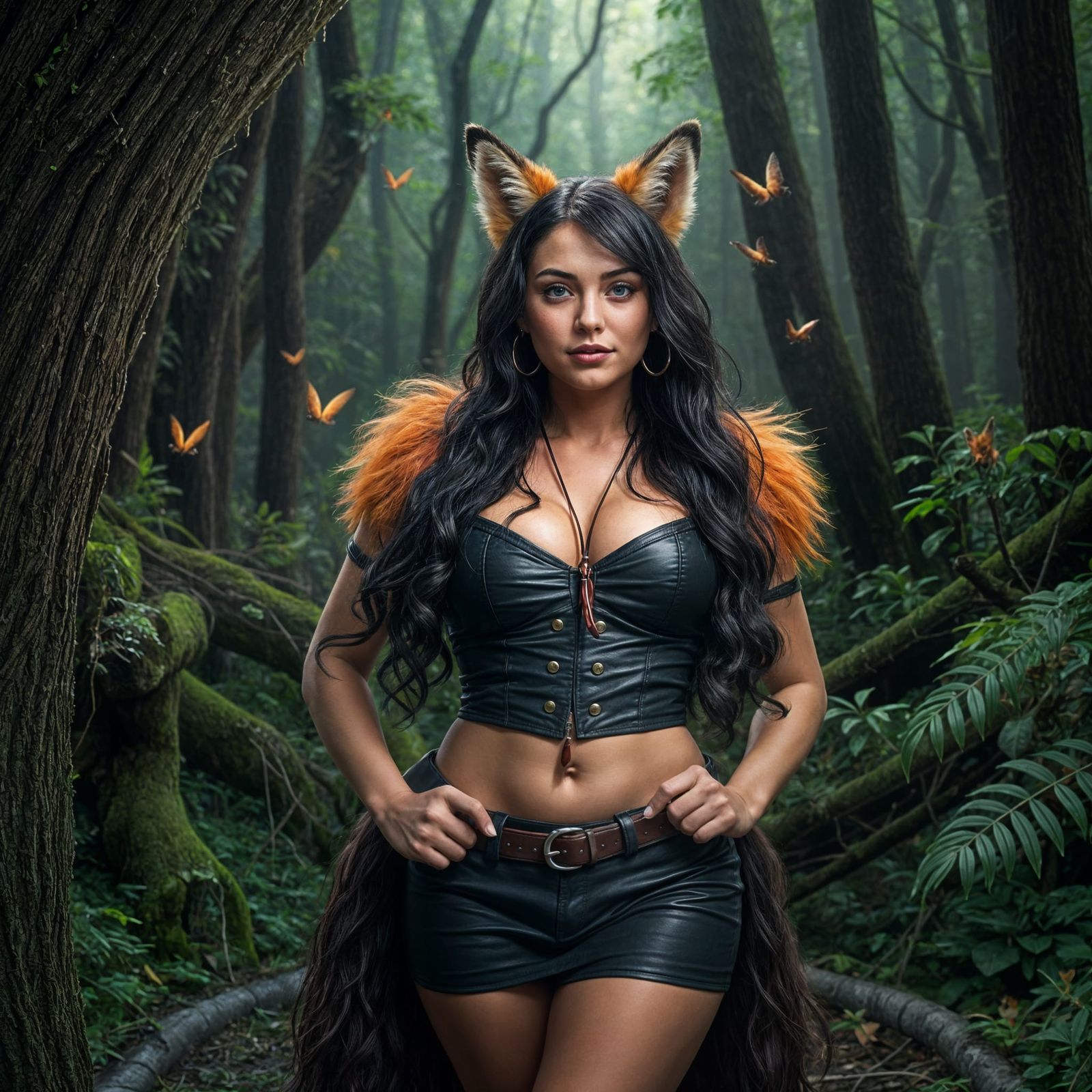 Vixen Goddess in Enchanted Forest