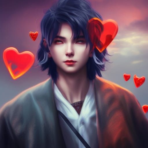 Yandere Eboy Portrait in Hyperdetailed Digital Art