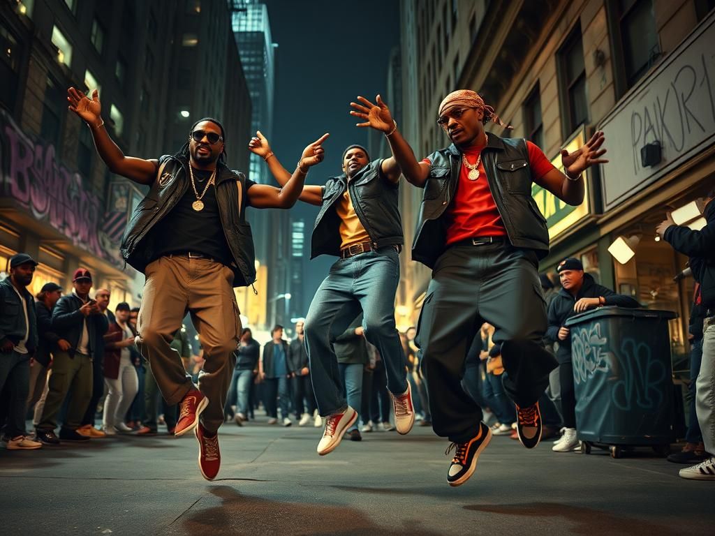 Energetic 90's Rap Battle in NYC