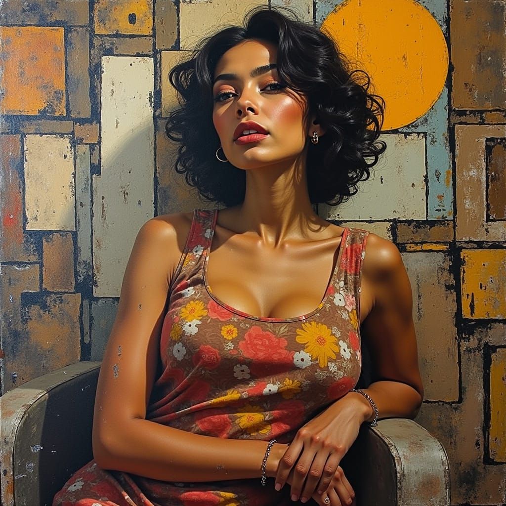 Vibrant Havana Street Art in Abstract Expressionism