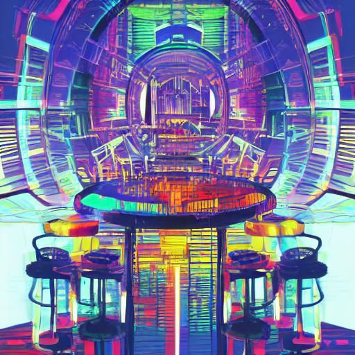 Neon-Lit Portrait in Cyberpunk Style