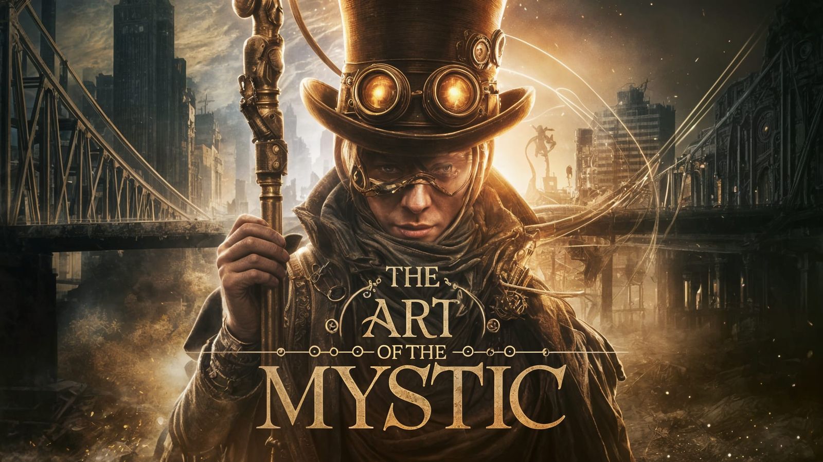 Steampunk Mystic Concept Art with Ethereal Lighting