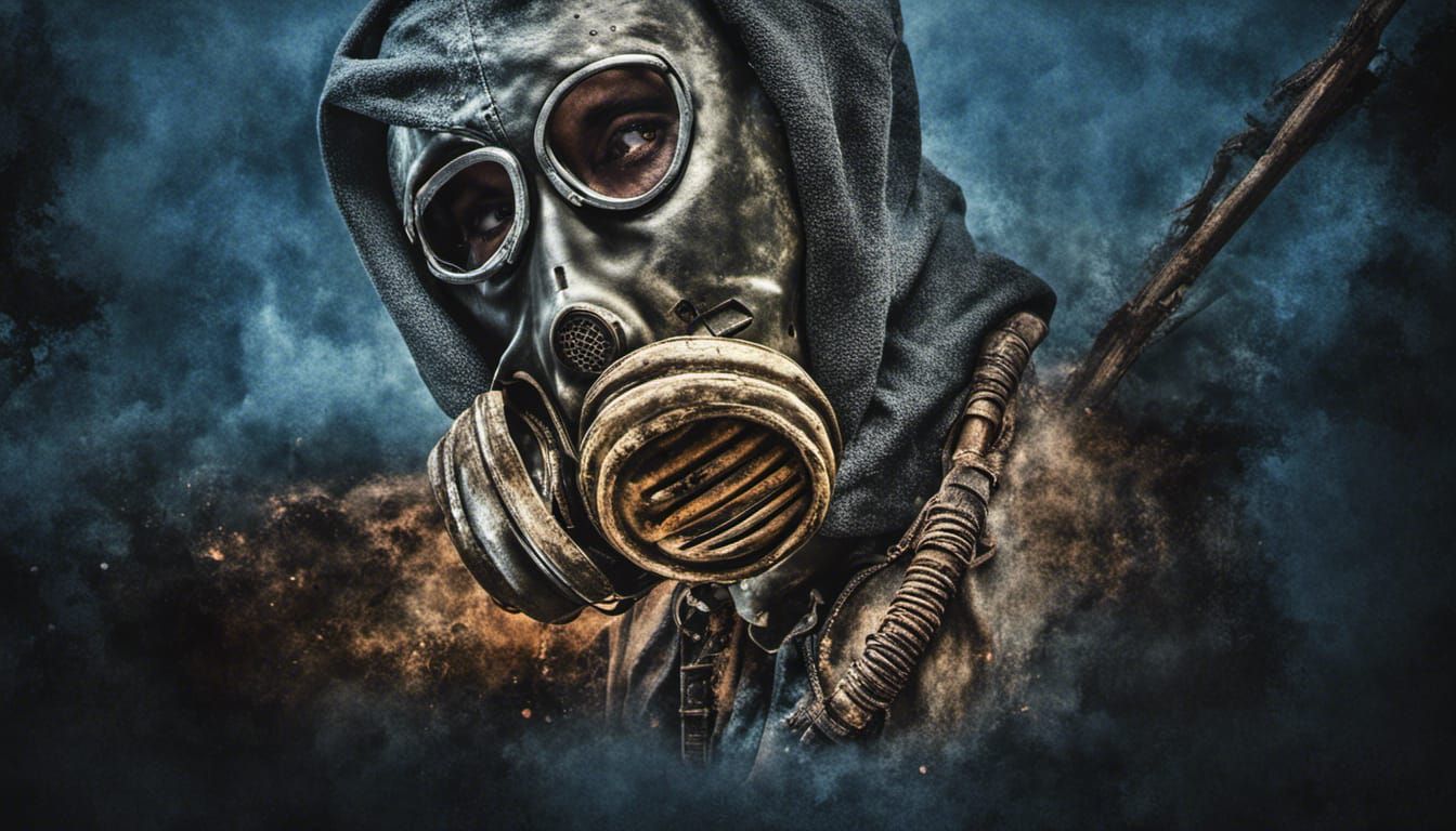 Post-Apocalyptic Gas Mask Man