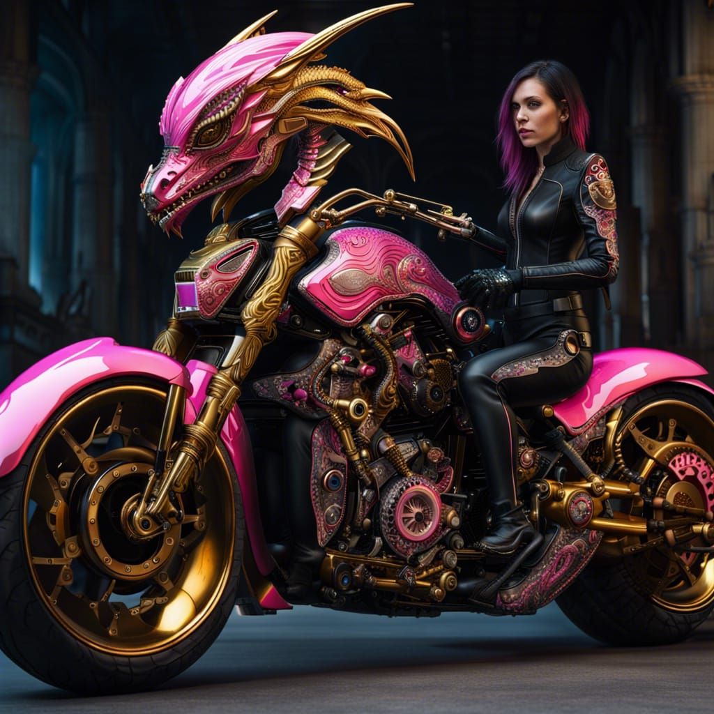 Biker Goddess Rides Dragon Bike #2, Masterplayer